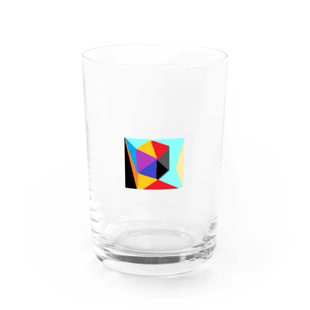 かにさんの立体の四角 Water Glass :front