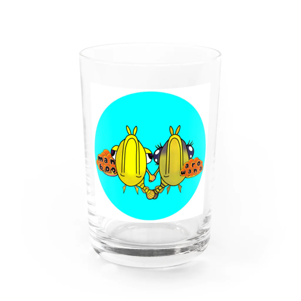 まんぶーSHOPのマンブーアロワナ Water Glass :front