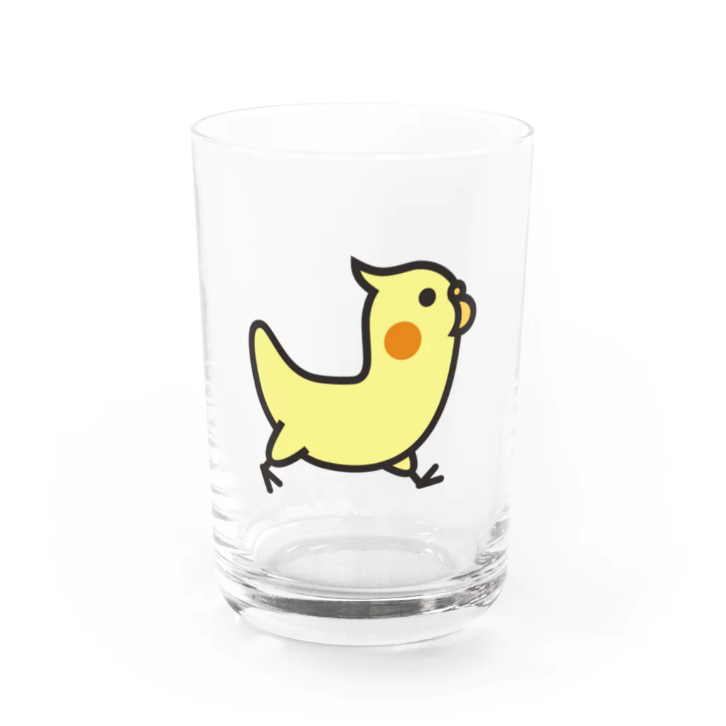 プッチのおみせの駆け抜けオカメ ルチノー Water Glass :front