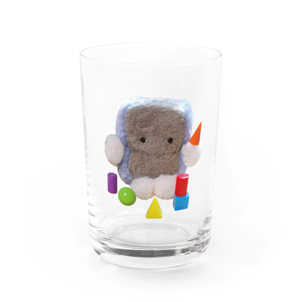 カネヒラ＠空想アパートメントのスーパーコンピューターのグッズ Water Glass :front