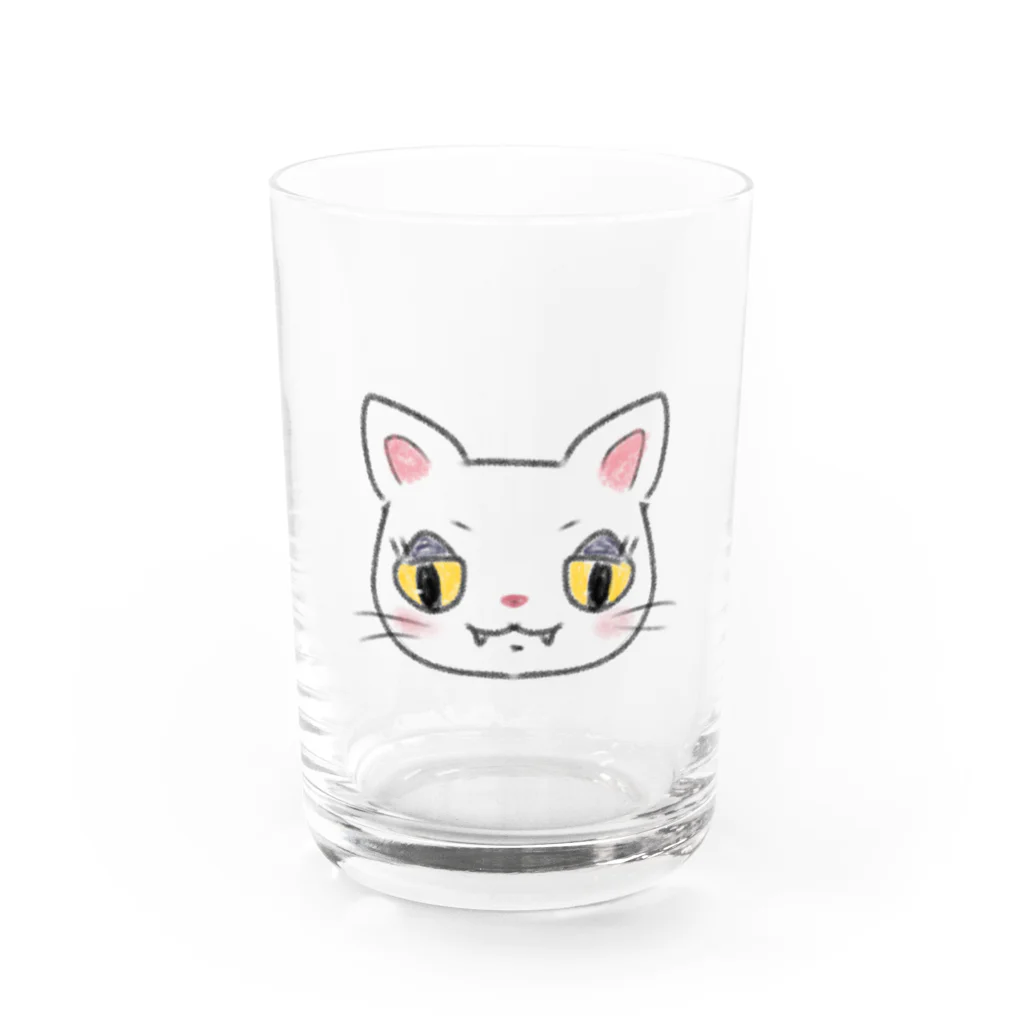 ピンクのニャーゴちゃん Water Glass :front