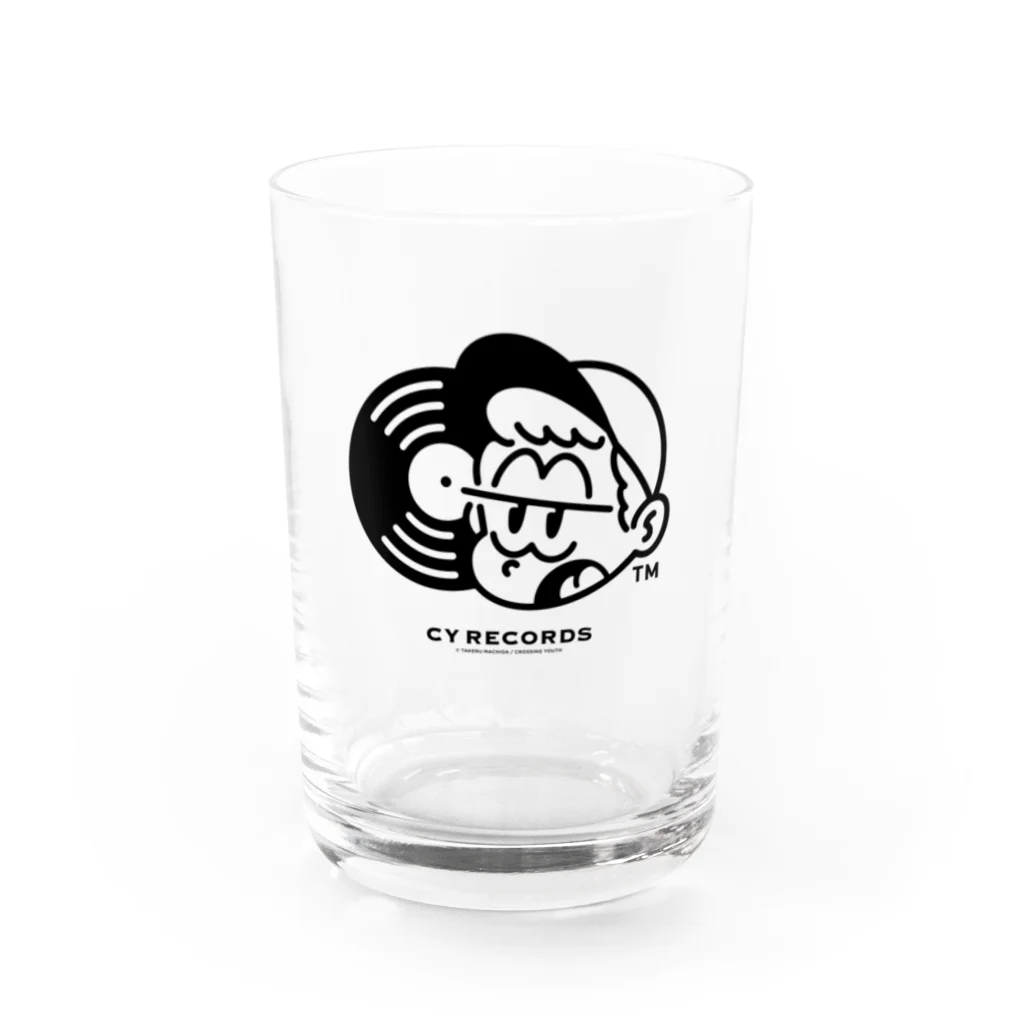 マチダタケルのSUZURIのお店のCY RECORDS Water Glass :front