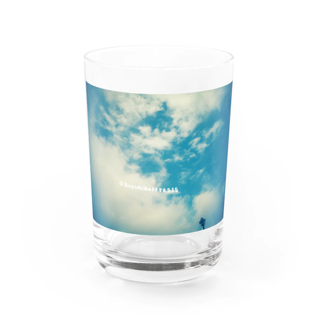 みかのそら Water Glass :front