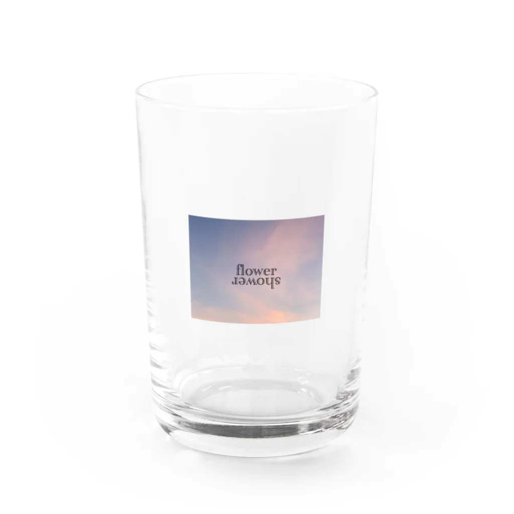 flower showerのkawaii osora Water Glass :front