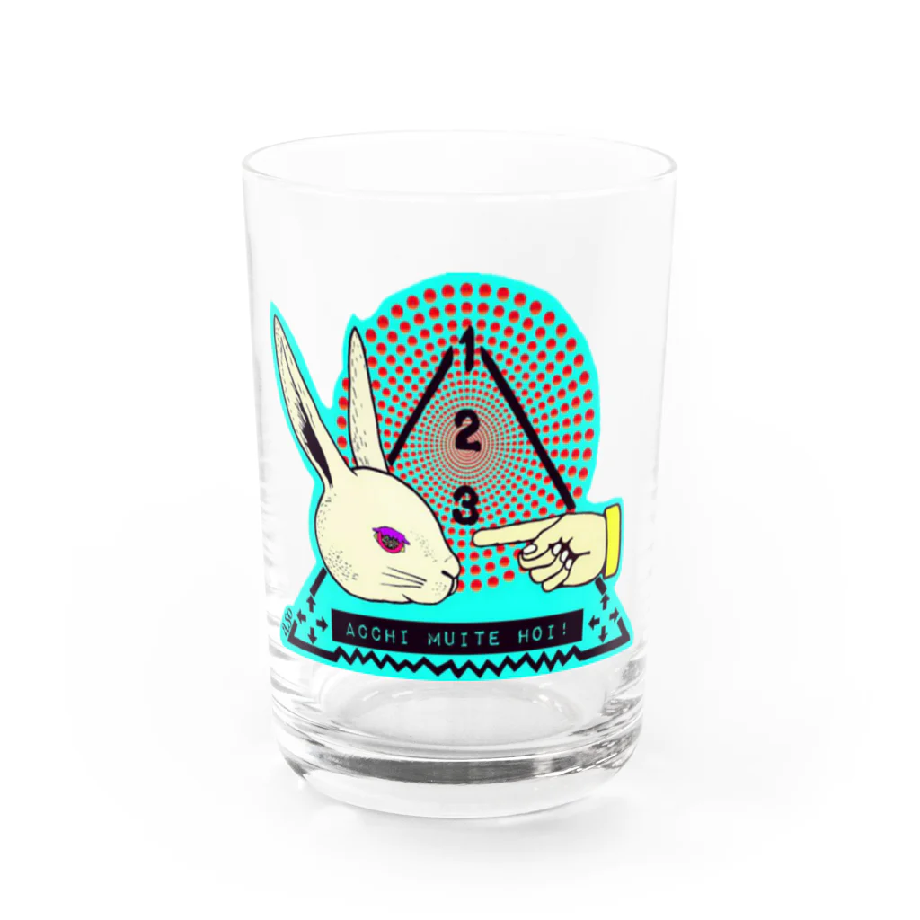 アソマサヤのACCHI MUITE HOI!! Water Glass :front