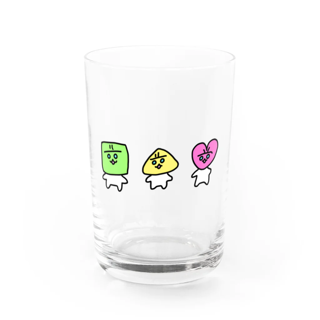 円ぷりんのすしーず Water Glass :front