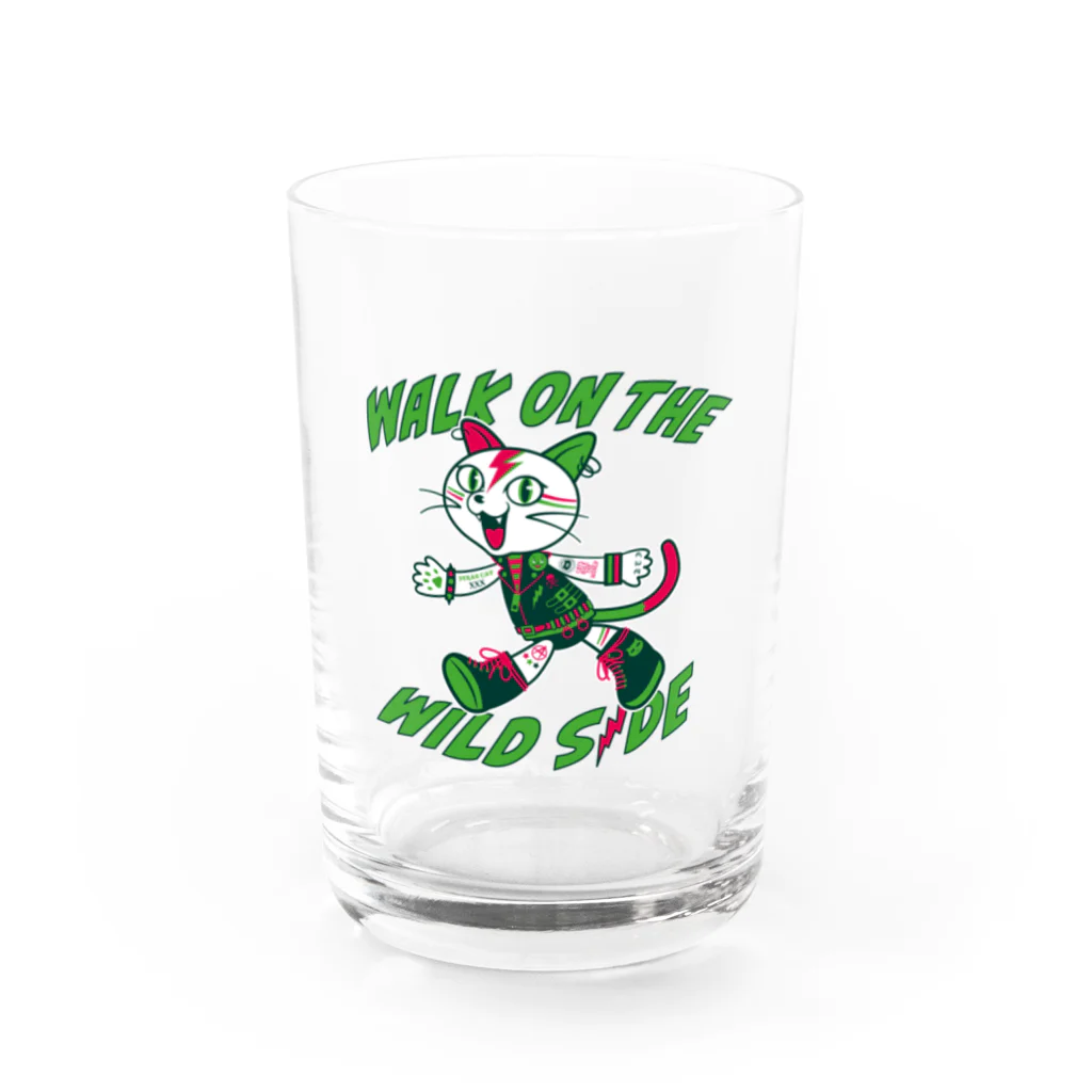 LONESOME TYPE ススのパンク猫 Water Glass :front