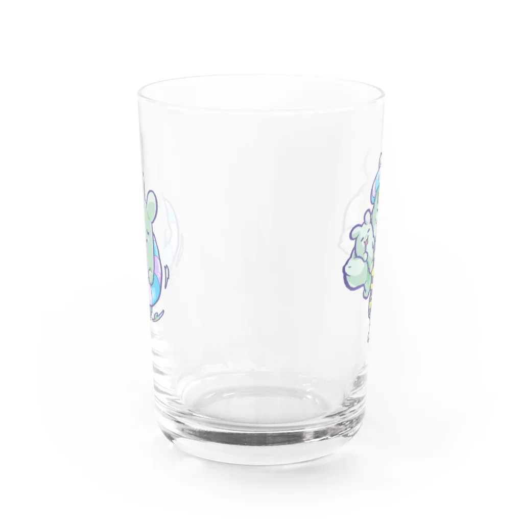 syaaan goodsのぷかぷかマサル兄弟 Water Glass :front