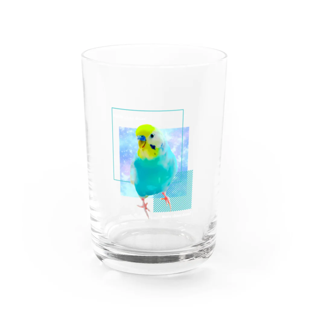 むーむー小屋のちびちゃんです！濃いめ用セリフ付き Water Glass :front