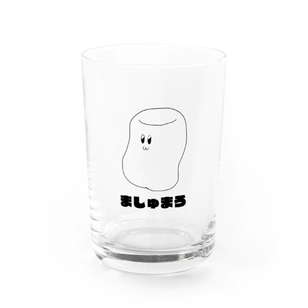 たんたんのお店のましゅまろ　ちゃん Water Glass :front