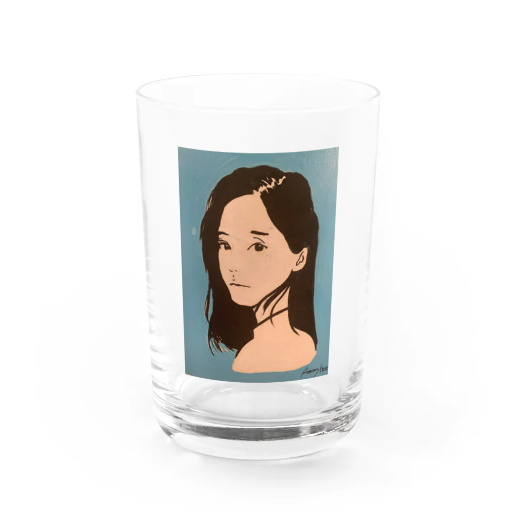 haseromanのclear girl Water Glass :front