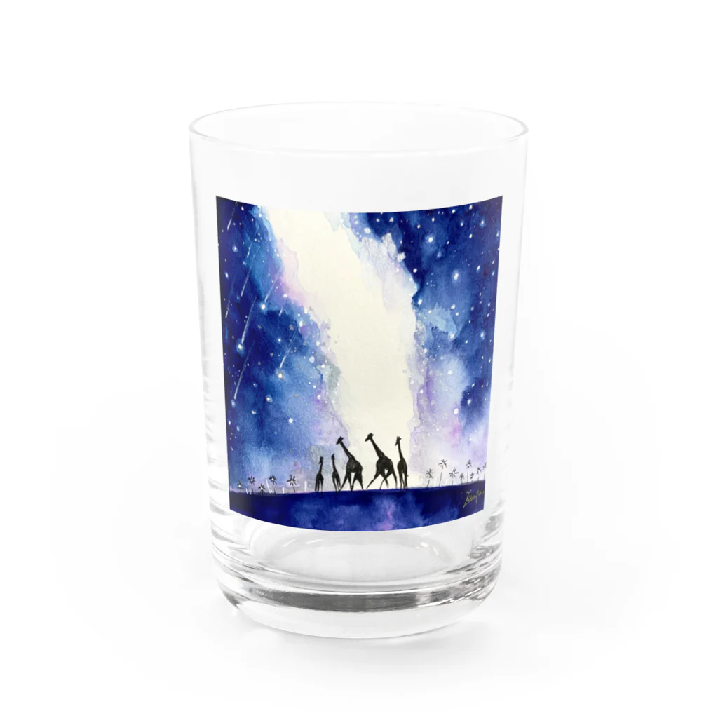 きりんとうの夜空絵　No.9 Water Glass :front