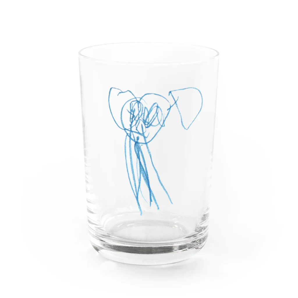 がはくペキトのゾウさん Water Glass :front