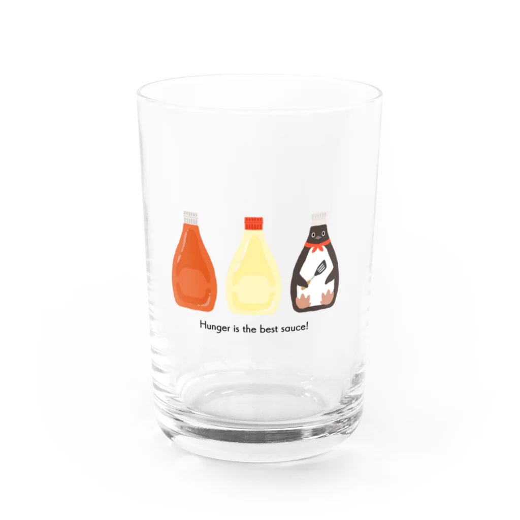 This is Mine（ディスイズマイン）のCook penguin ー黒ロゴVer.ー Water Glass :front