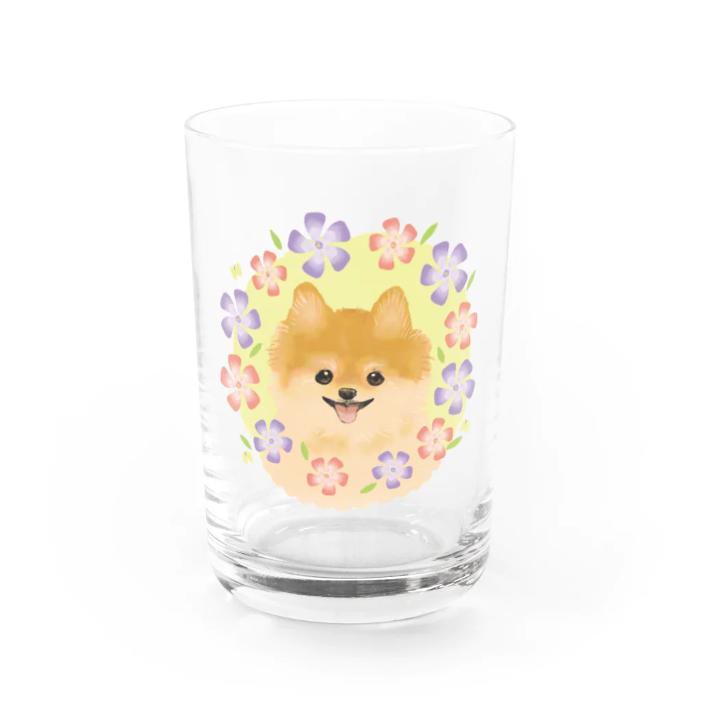 Artworksのぽめちゃん Water Glass :front