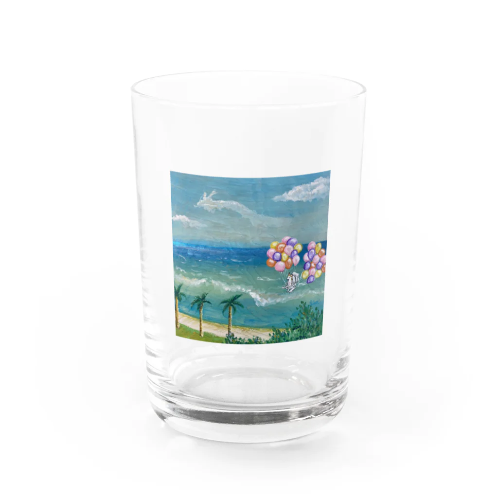 とっとオフィシャルグッズショップのガラ犬 Water Glass :front