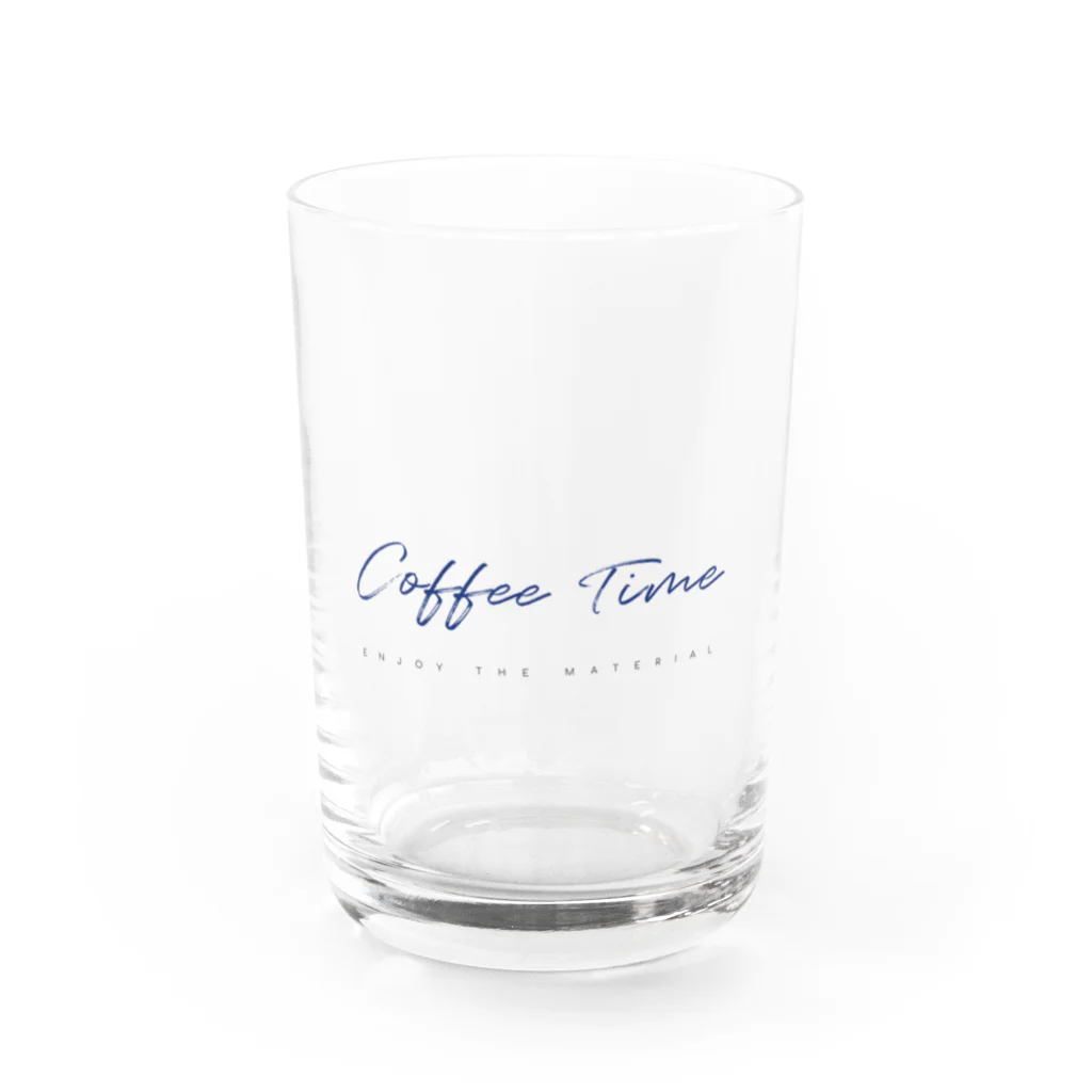 Coffee Timeのlogo-glass2 Water Glass :front