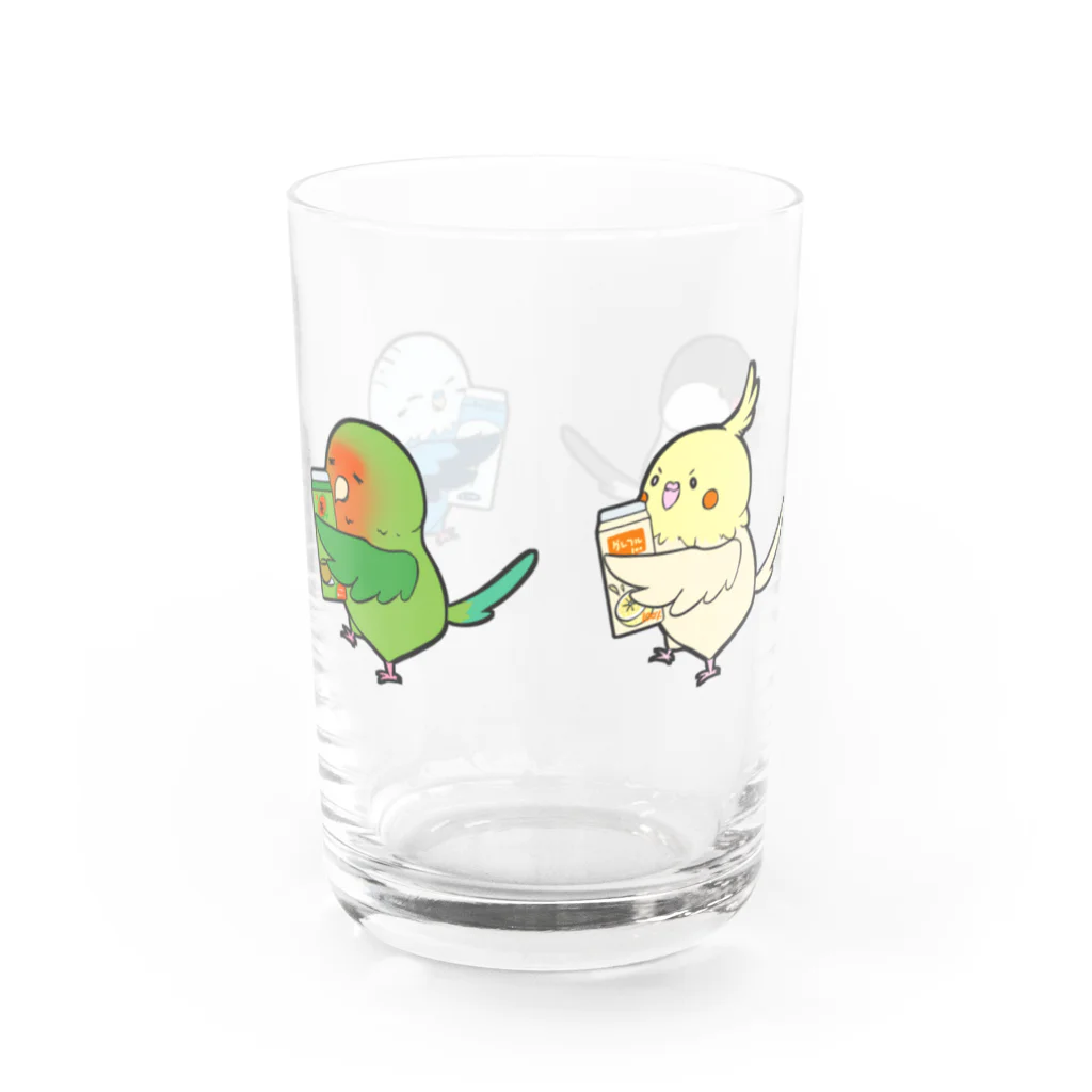 くるるのぴよらいふのドリンク小鳥ちゃん Water Glass :front