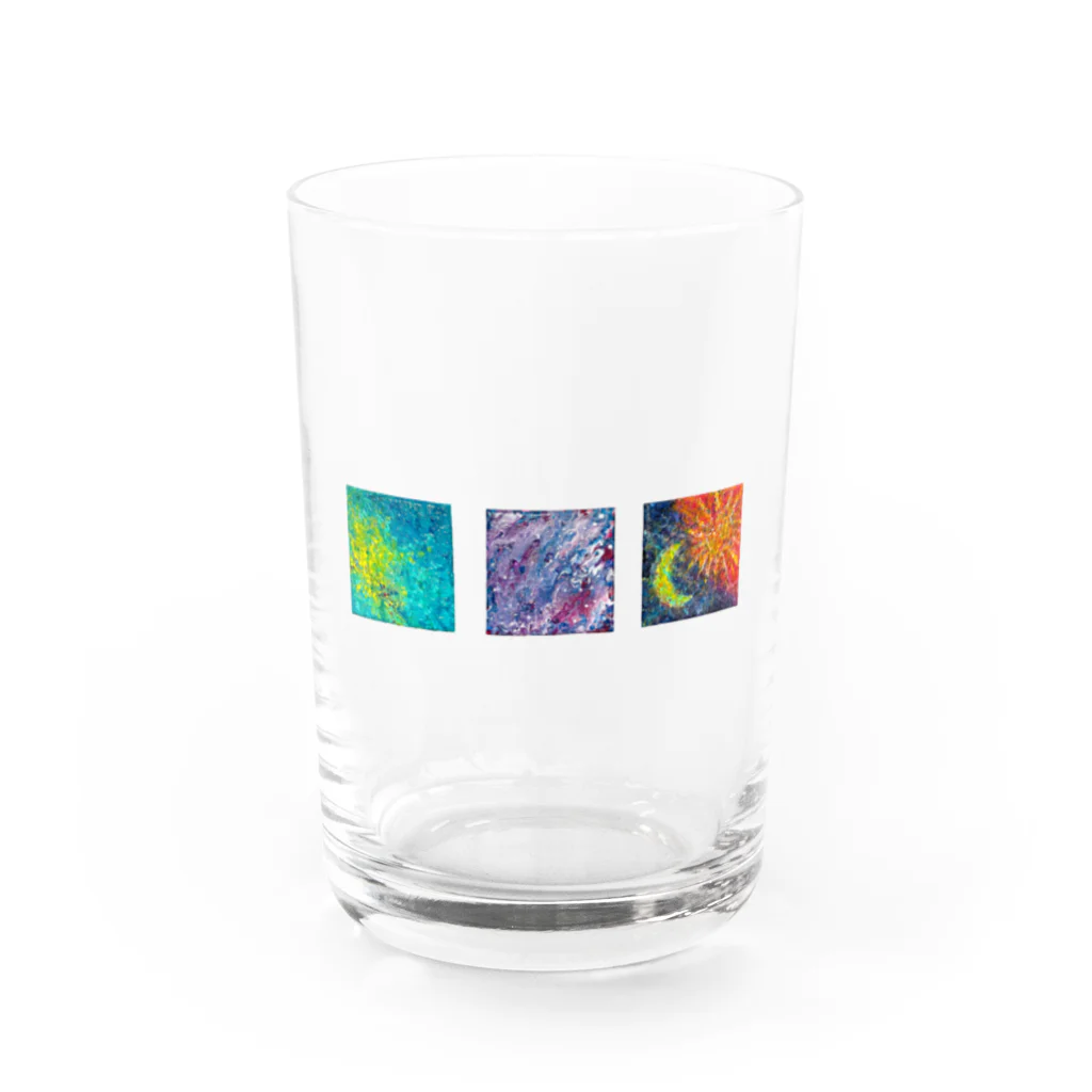 しろいののしかくいちいさいの Water Glass :front