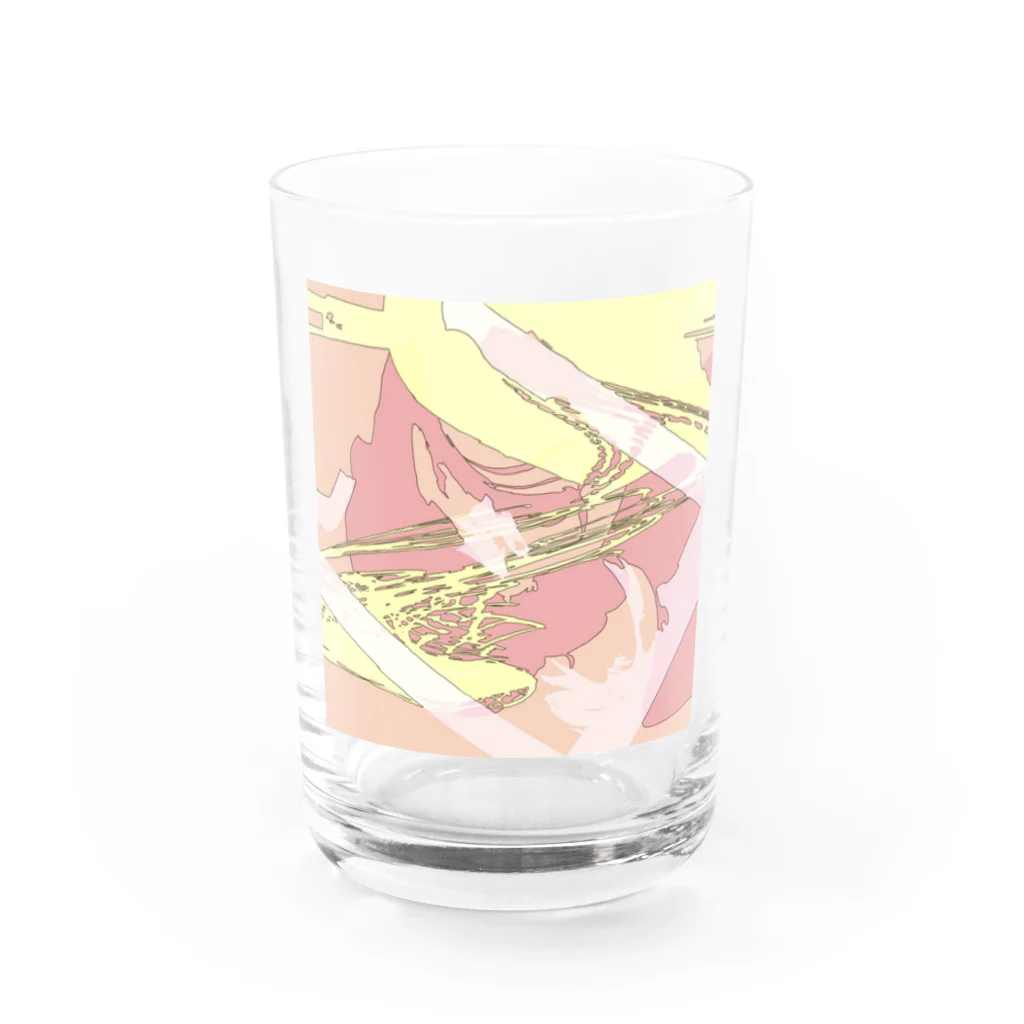 aonseaseのコミカル Water Glass :front