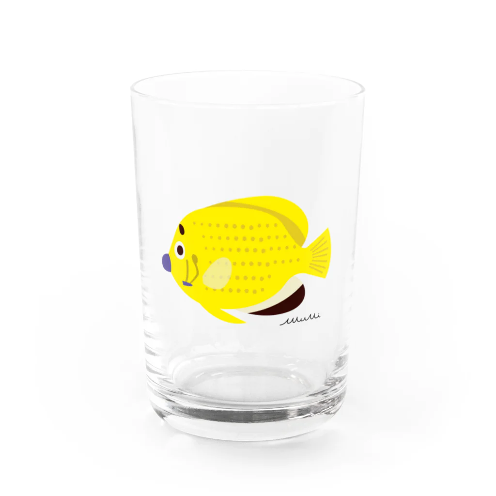 Astrio SUZURI店のシテンヤッコちゃん Water Glass :front