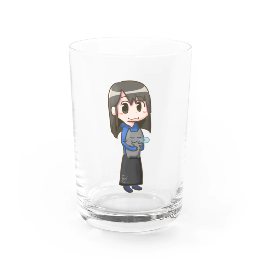 MoRoHa Systems Storeのネコっぽイド（抱っこVer） Water Glass :front