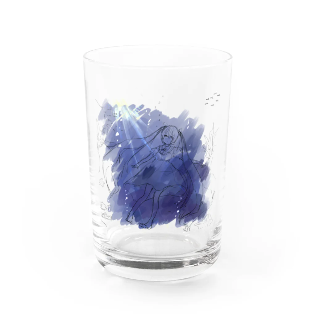 あまいみつのsnki Water Glass :front