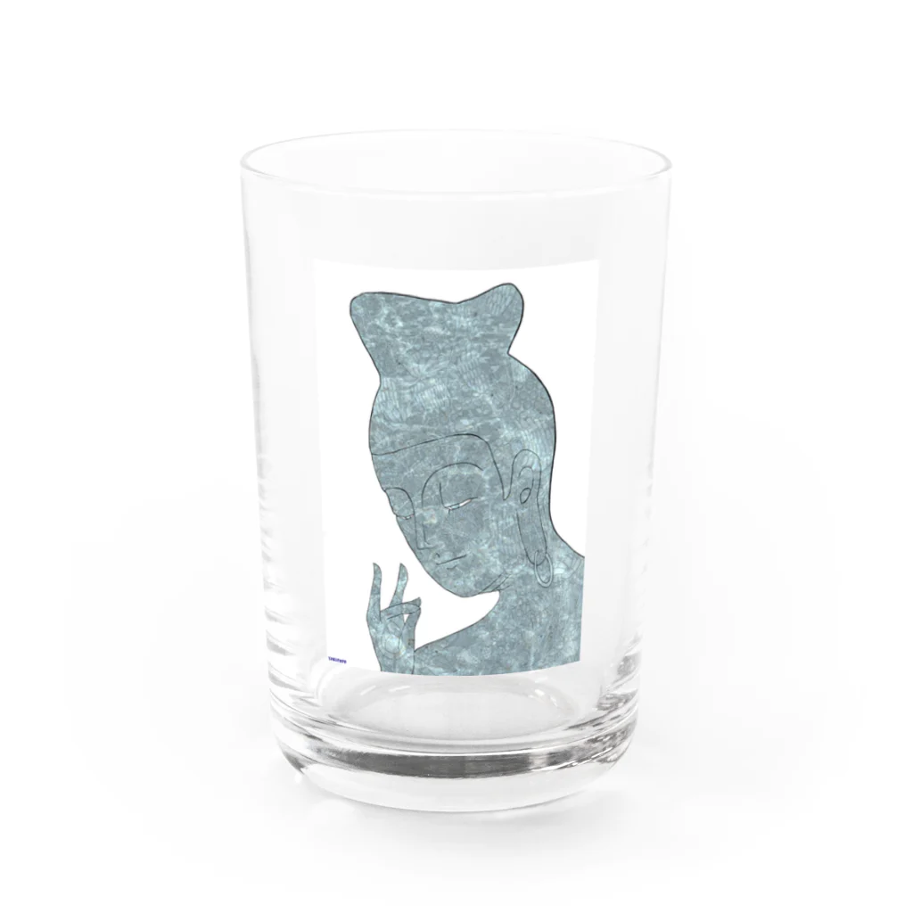 フジリンゴ族のお店の弥勒菩薩　HOTOKE☆SUMMER Water Glass :front