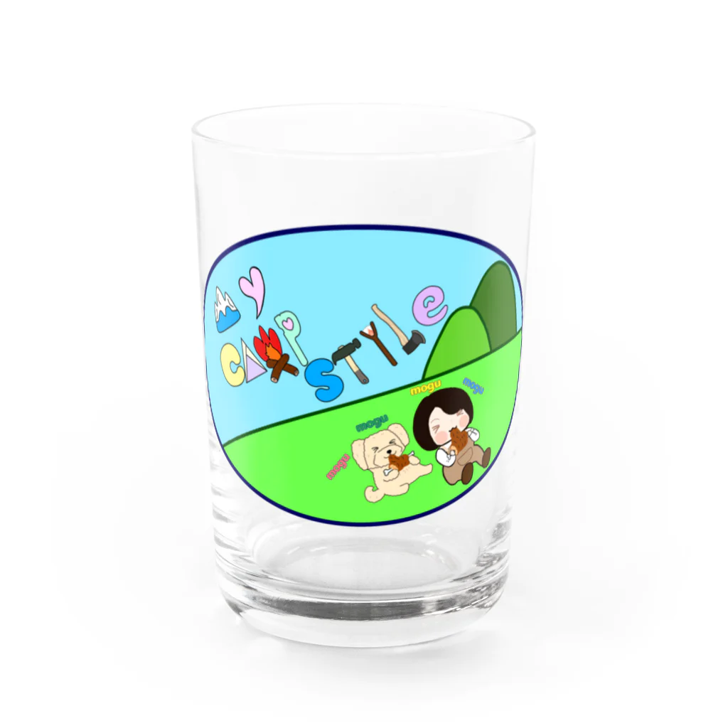 Fortune Campers そっくの雑貨屋さんのマイキャン公認モグモググッズ Water Glass :front