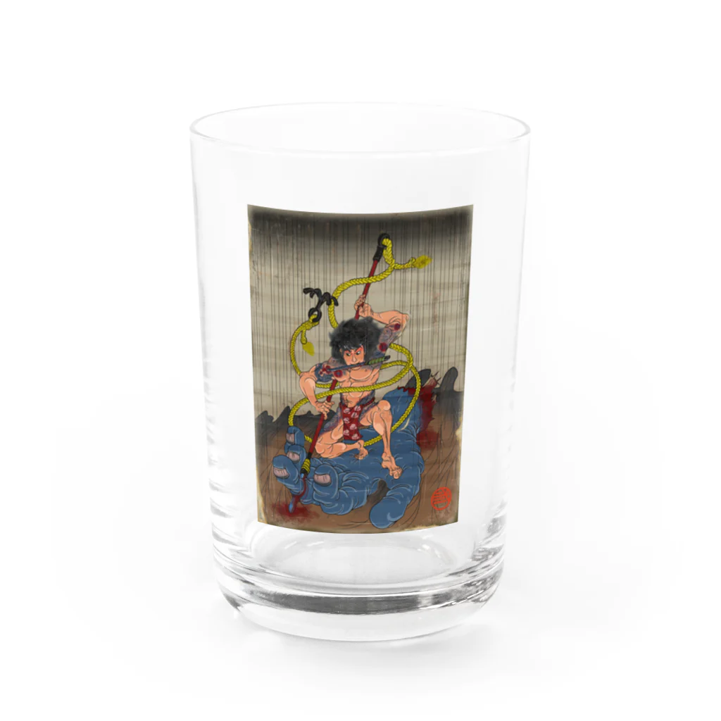 nidan-illustrationの"武者絵" 3-#1 Water Glass :front