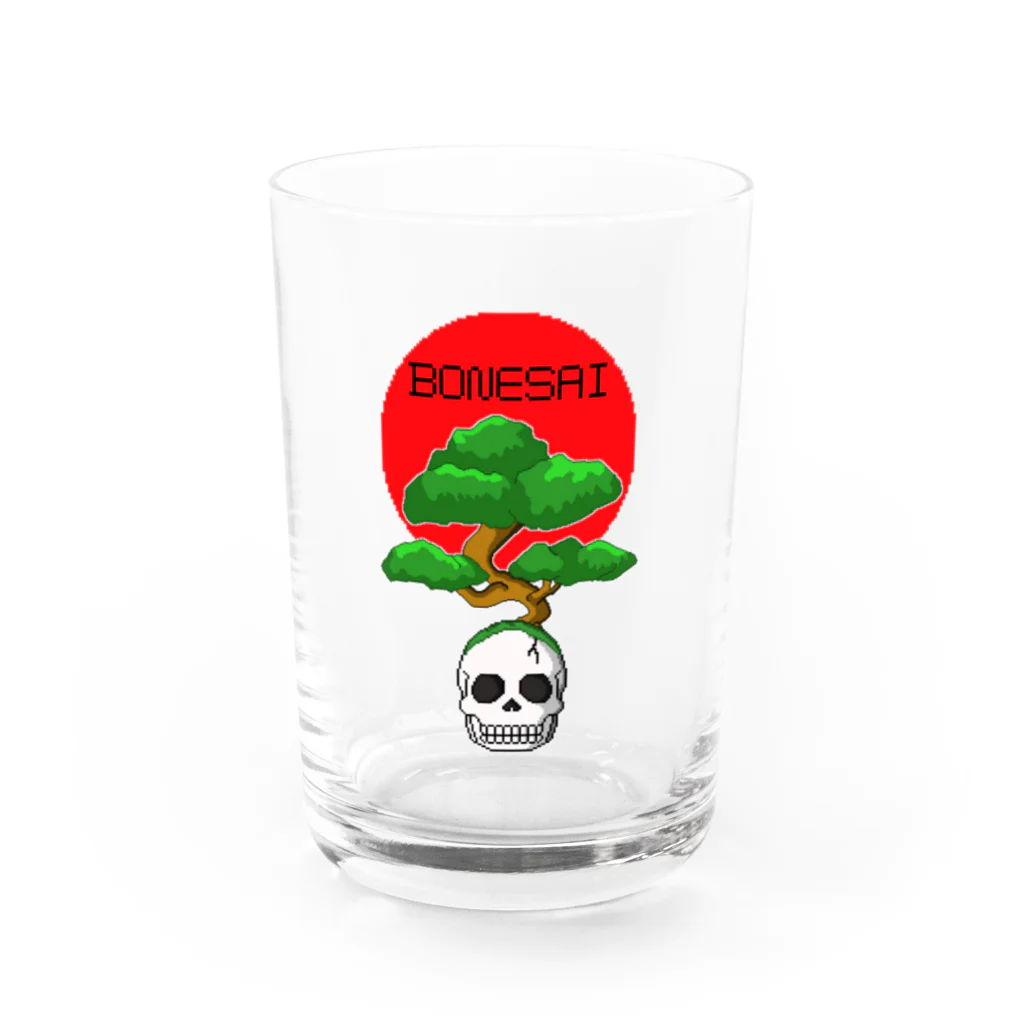 Siderunの館 B2のドット絵風 BONESAI Water Glass :front