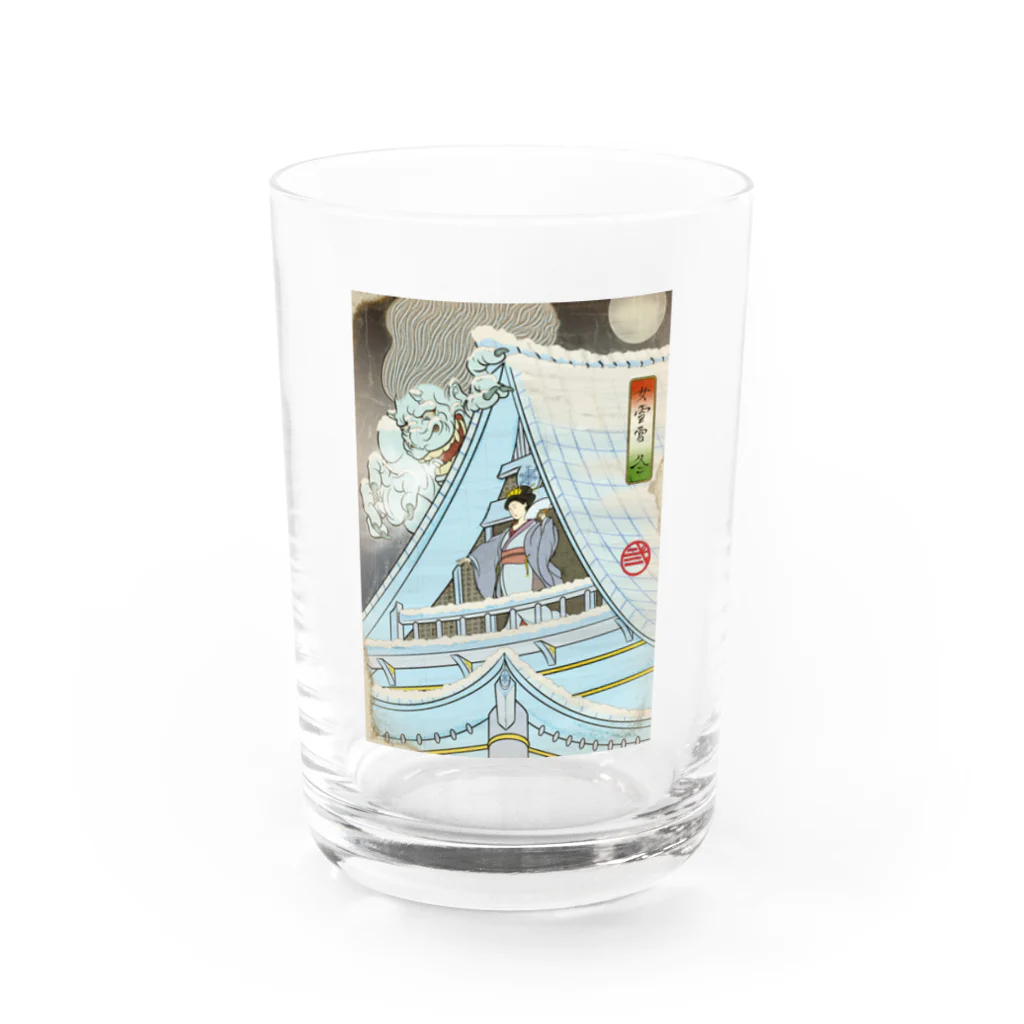 nidan-illustrationの"女雪宮・冬" #1 Water Glass :front