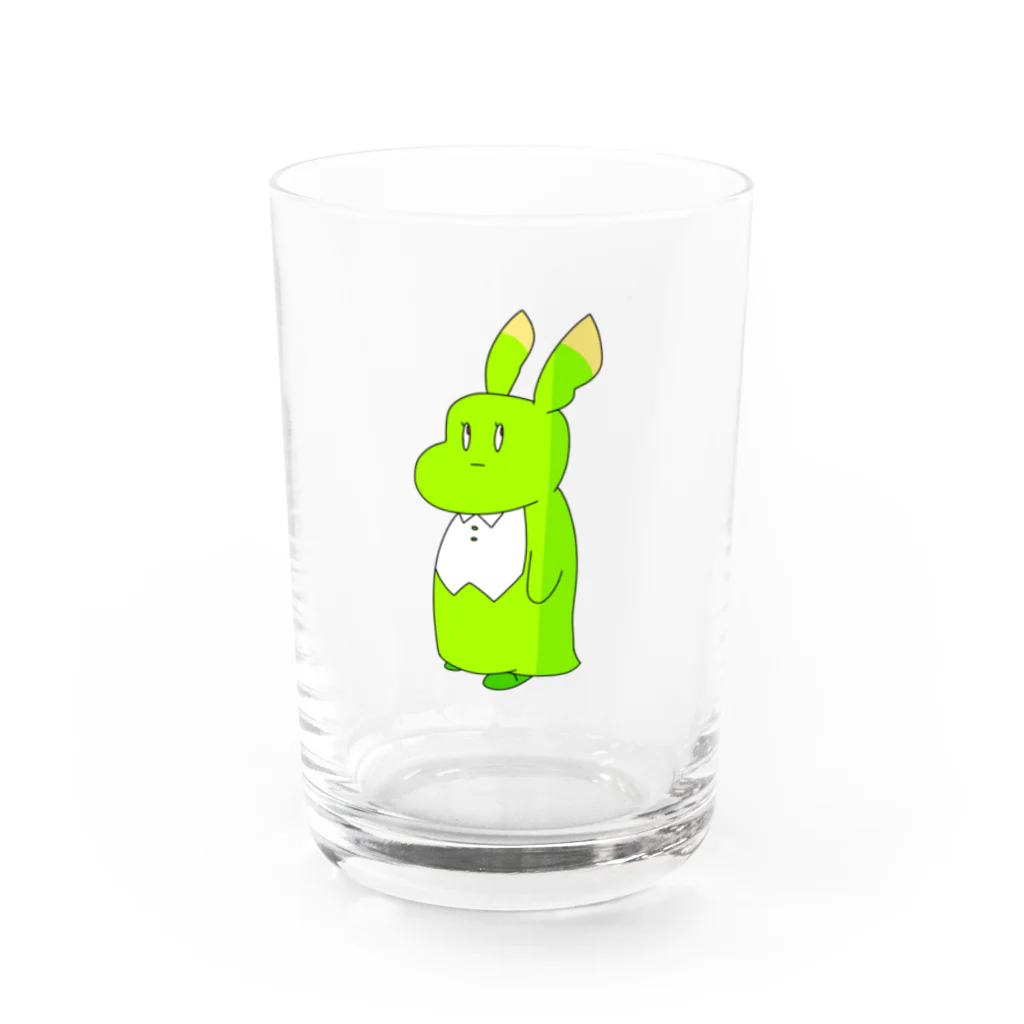 アップルソーダーの棒立ちせいた君 Water Glass :front