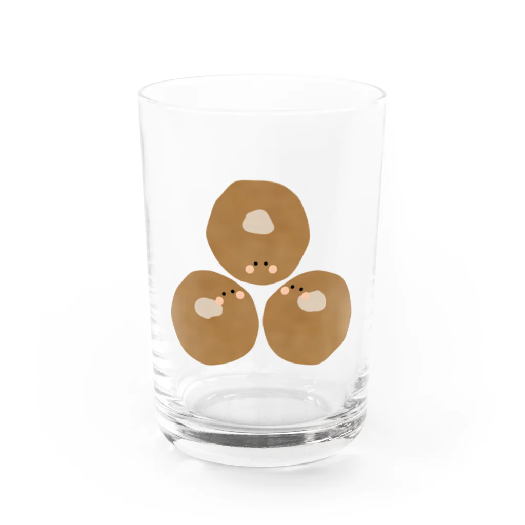 cotton-berry-pancakeの肉団子ちゃん Water Glass :front