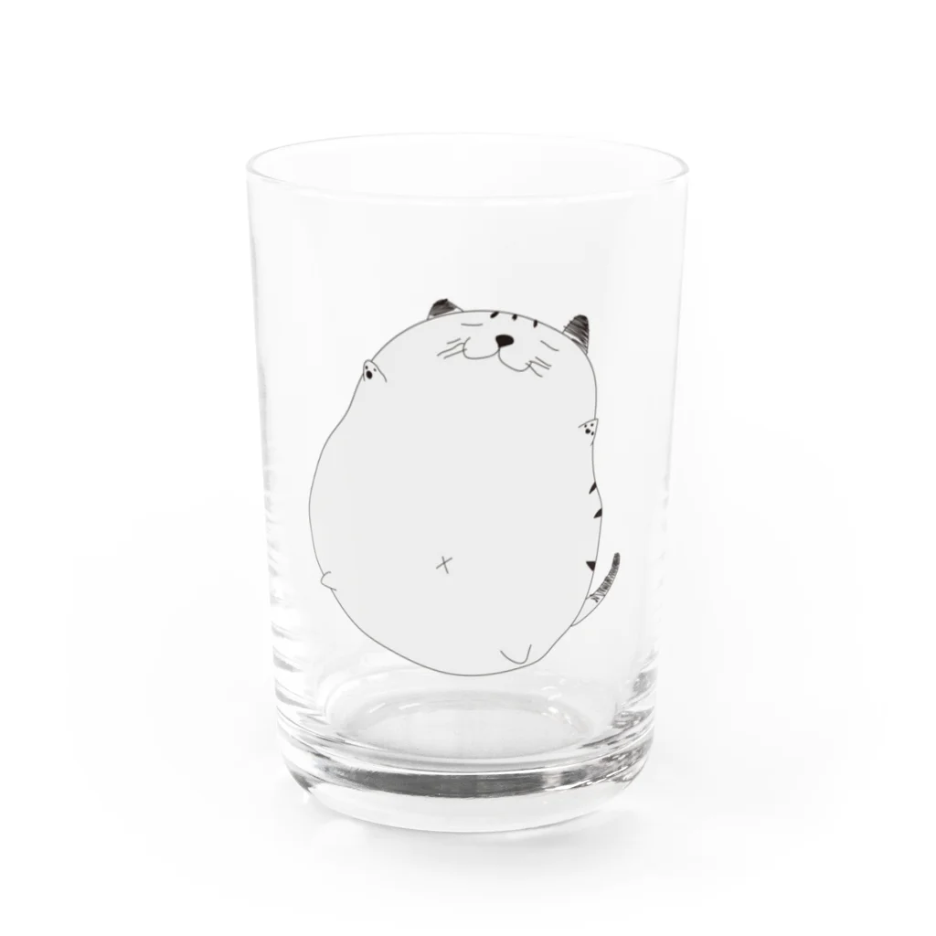 KURS DESIGN 販促部のヘソ天 Water Glass :front