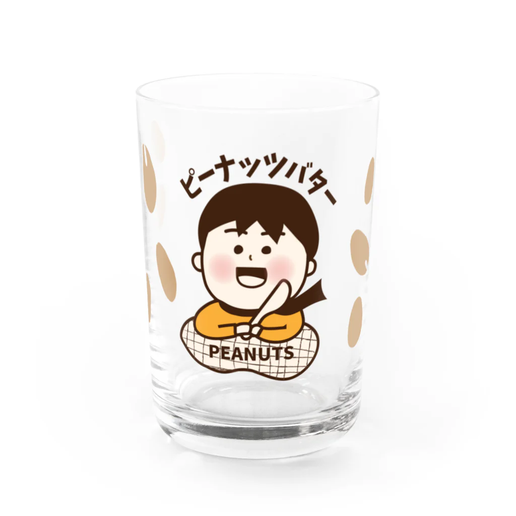 モンペル市場のピーナッツバターボーイ Water Glass :front