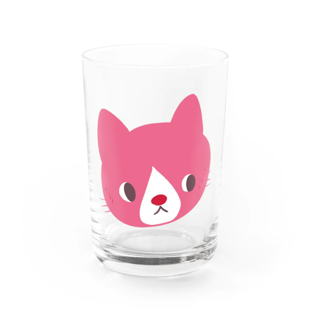 保護猫もいねこのどデカくれよん猫 2 Water Glass :front