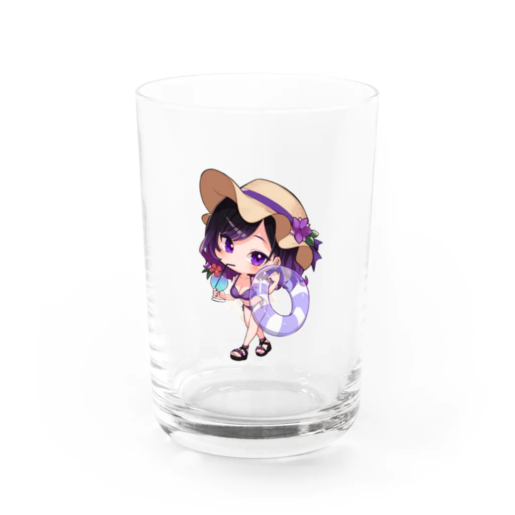 スナック酒呑🥃😈の7月アクキー絵グッズ🥃😈 Water Glass :front