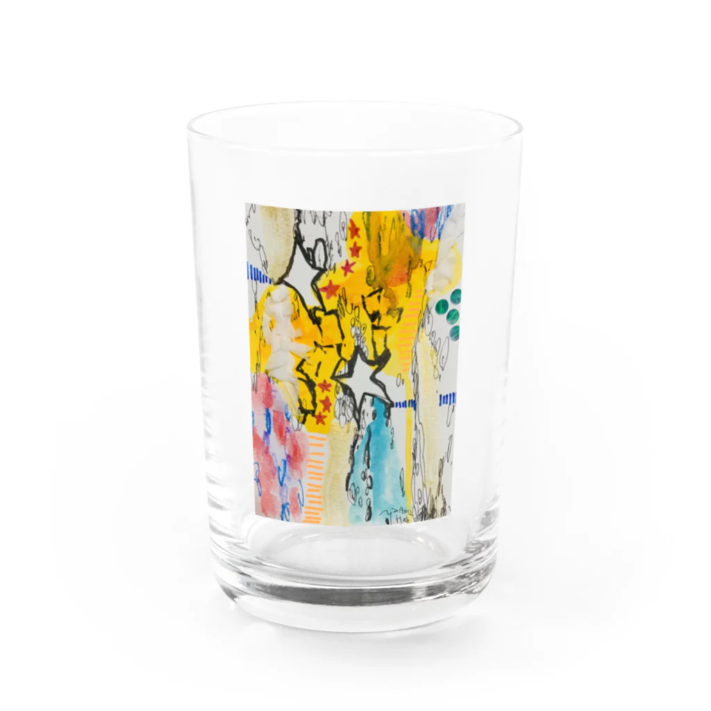 ヒラモトユミエの星屑を集めて Water Glass :front