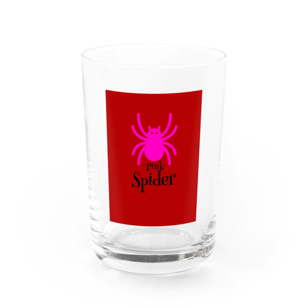 SHIN01☆BIGBANGのピンクスパイダー Water Glass :front