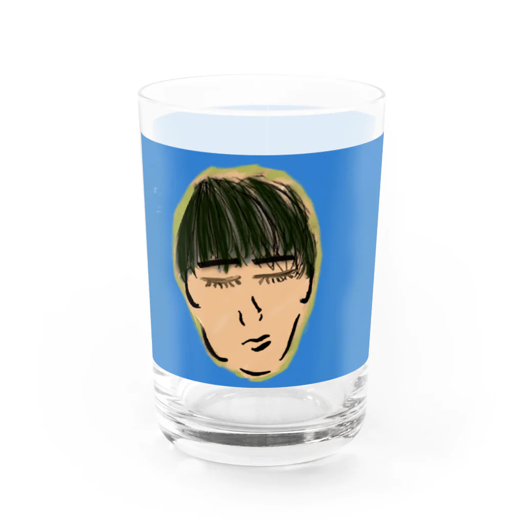 momohokusaiの悟りを開いた夫 Water Glass :front