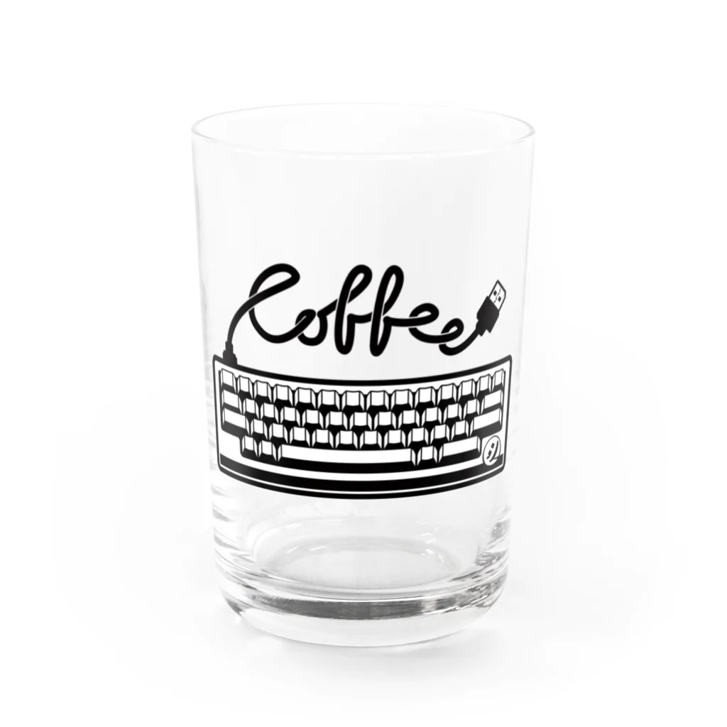 Polygon EmpireのCoffee With The Keyboard Water Glass :front