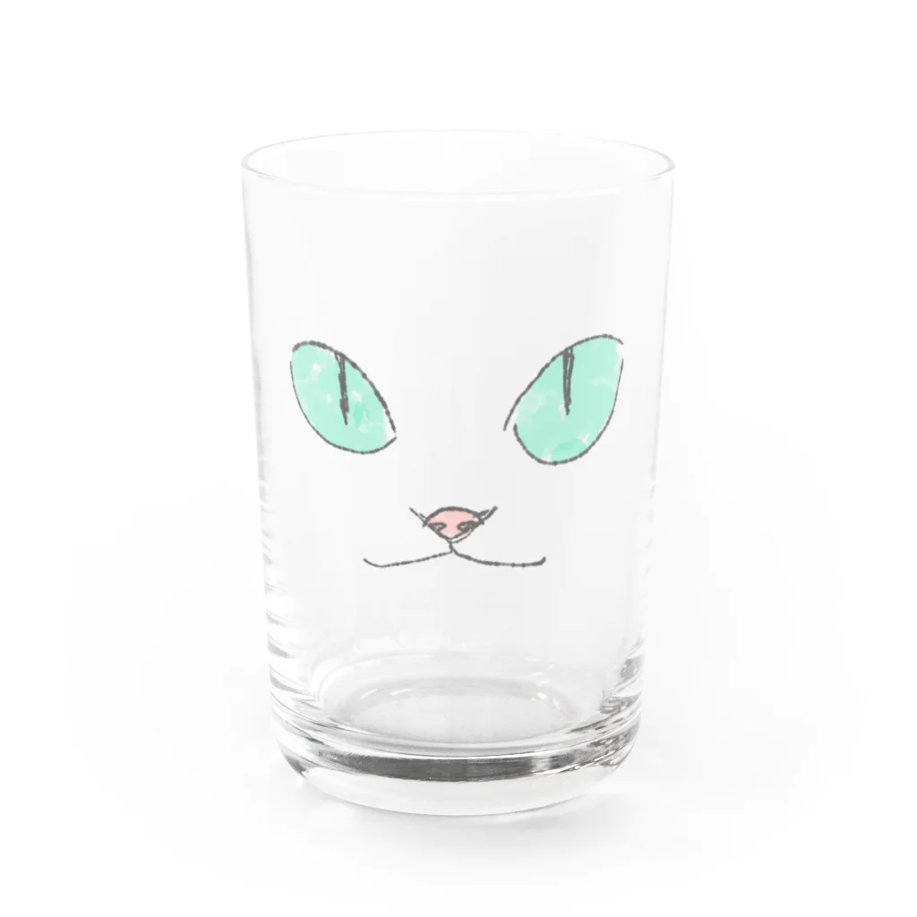 ぞい＠硯のとりです Water Glass :front