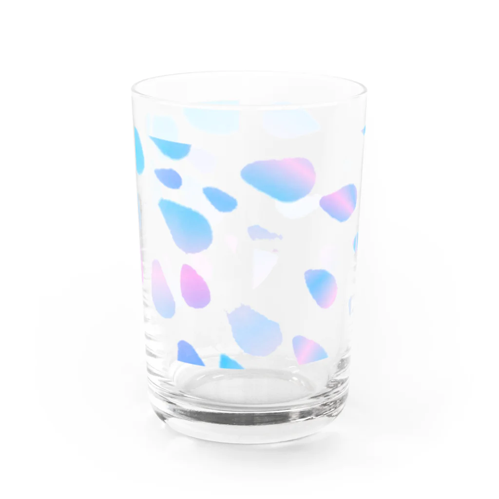 ゆるやかな泡沫。の雫。 Water Glass :front