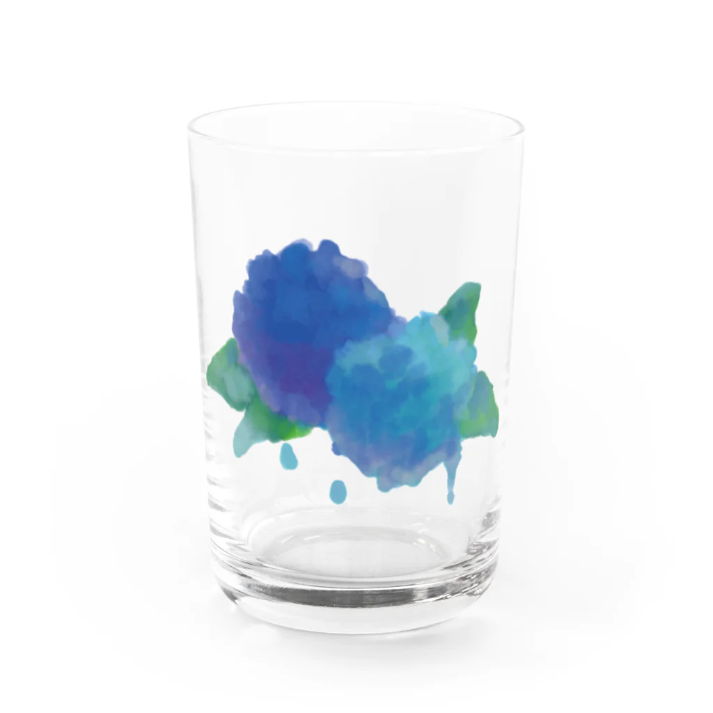 Morokoのあじさい Water Glass :front