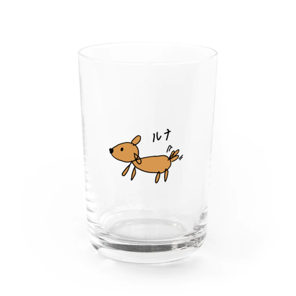 ドラゴン龍のルナ Water Glass :front