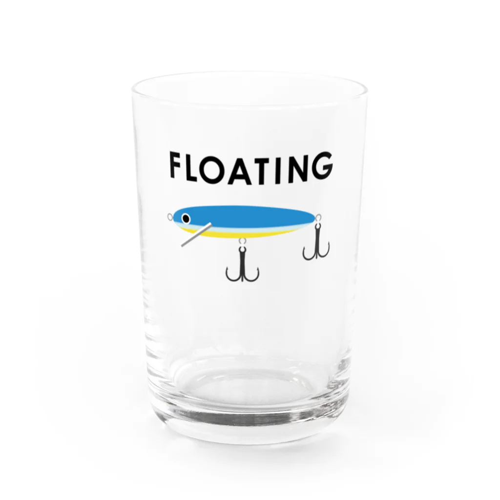 FISHING without FRIENDSのフローティングミノー / ブルー Water Glass :front