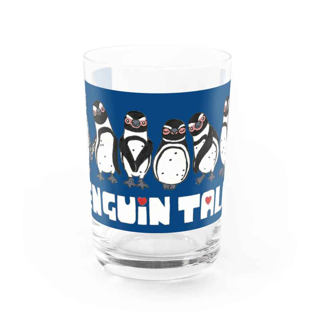 penguininkoのpenguin tale navyblue version② Water Glass :front