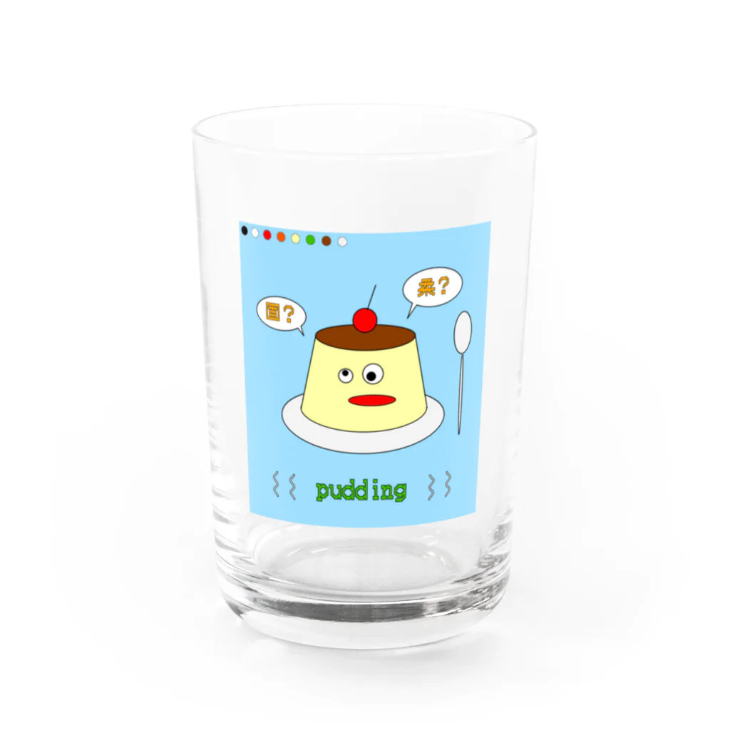 毎日生活のpudding Water Glass :front