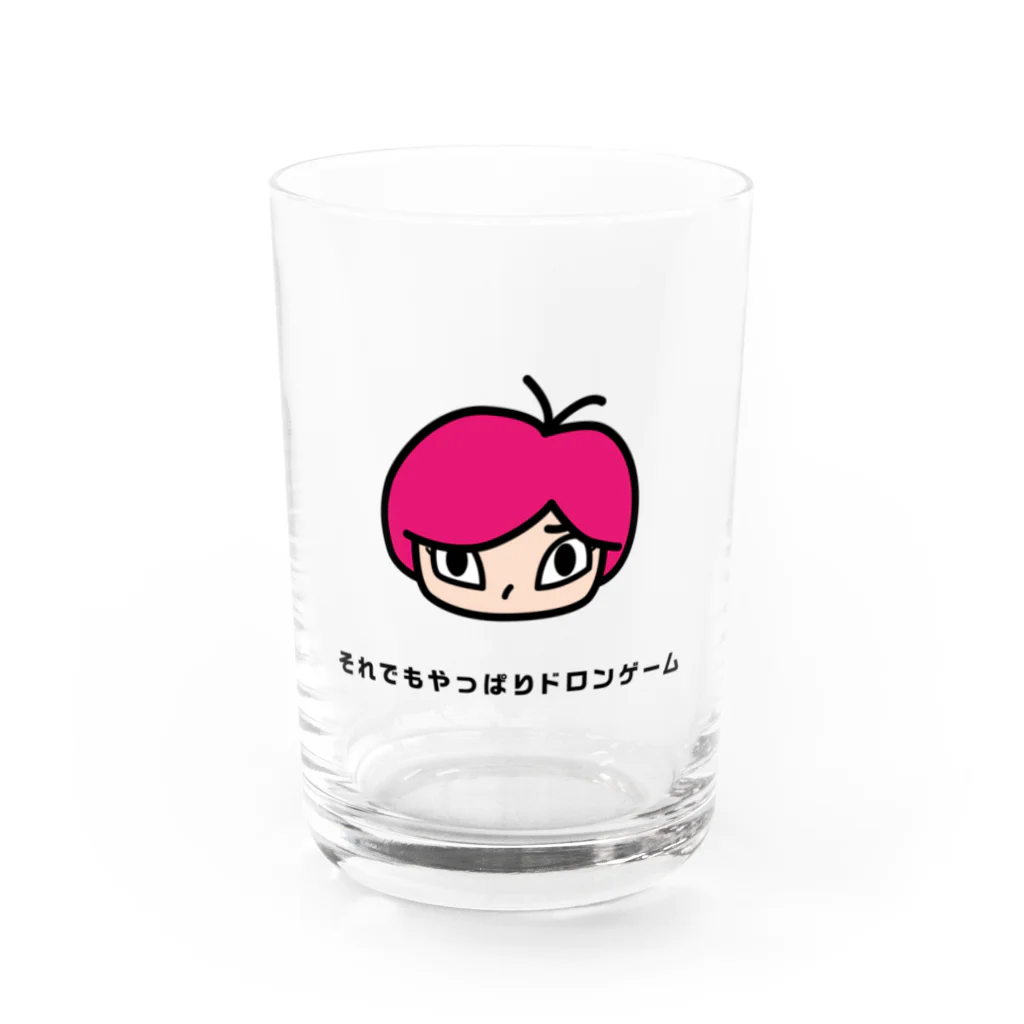 それでもやっぱりドロンゲームのタイトル入りどろんちゃん Water Glass :front